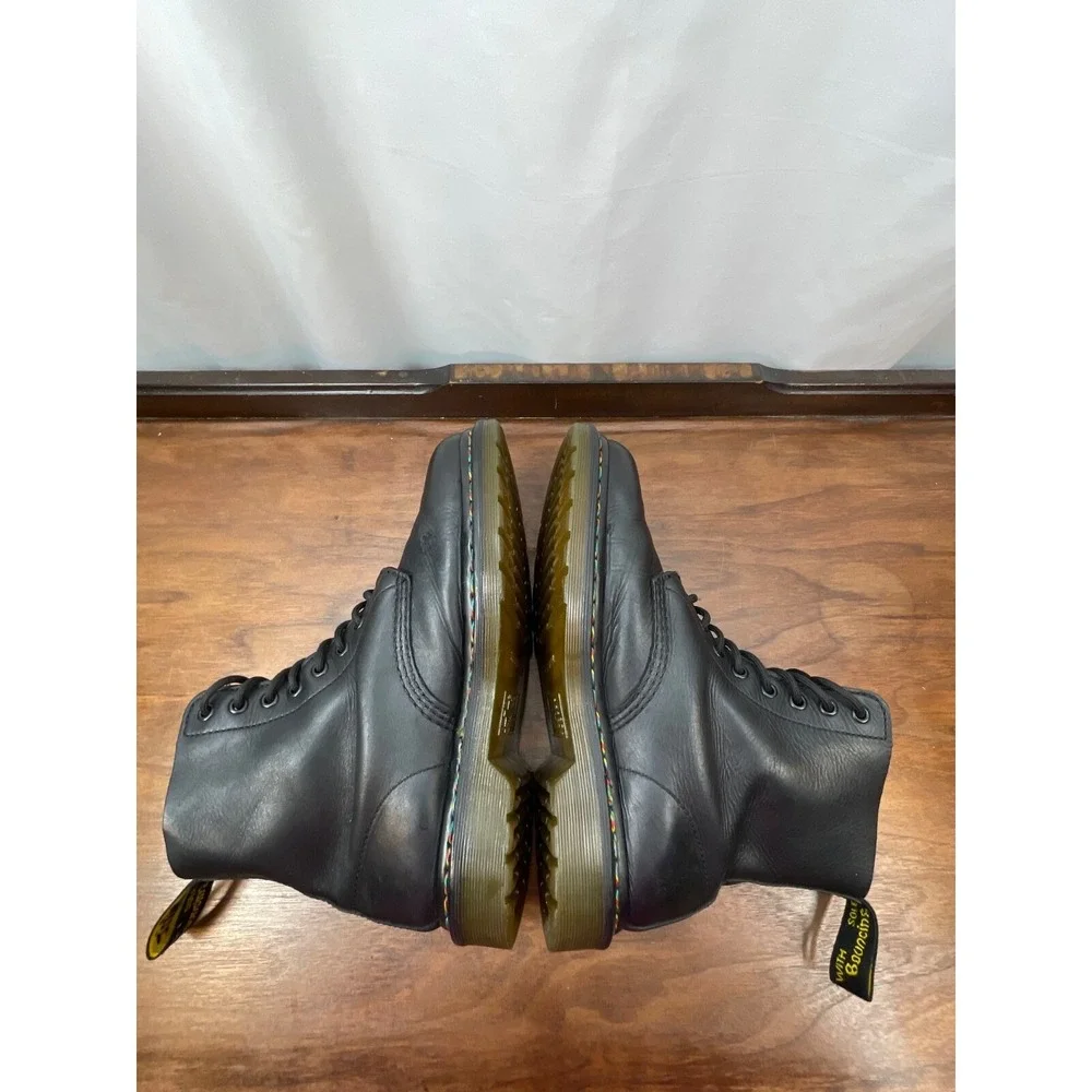 Dr Martens VTG 90's USM 9 UK 8 Pascal Rainbow Stitch Air WaveLace Up Combat Boot